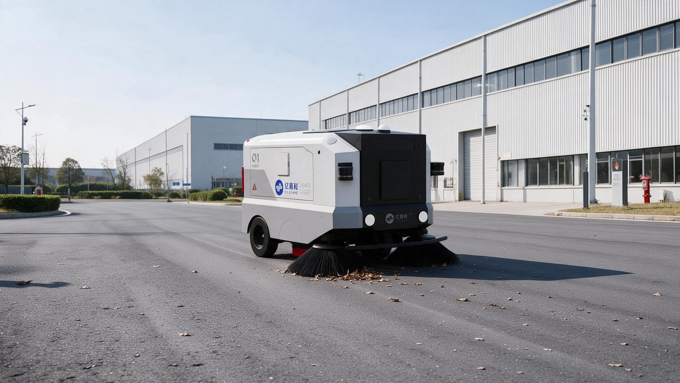 J140 pri avtonomnem čiščenju industrijske površine