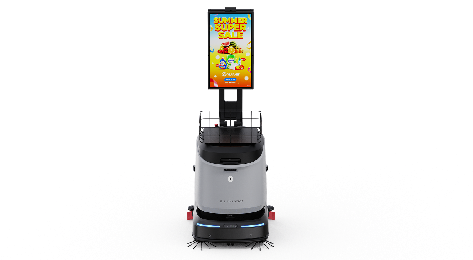 BiB Robotics J36 z reklamnim zaslonom
